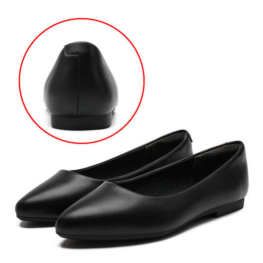 Zapatos de Trabajo para Mujer en Cuero Negro - Image 10