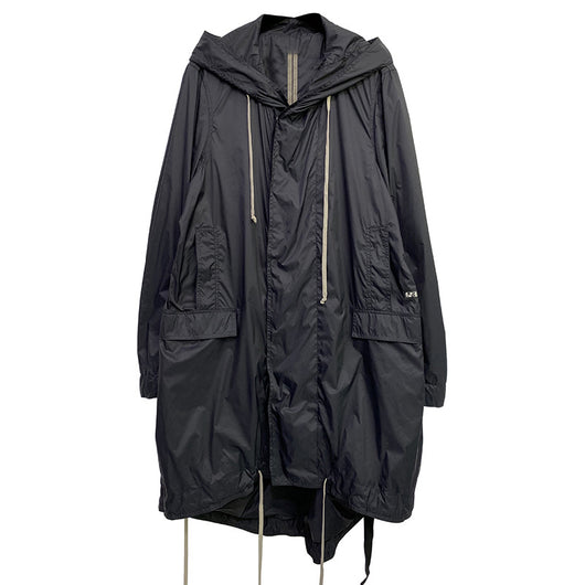 Abrigo Trench Largo Holgado con Capucha y Cierre - Estilo Casual Negro - Image 11