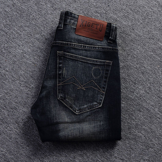Jeans Slim Fit Desgastados Estilo Europeo y Americano para Hombre - Image 5