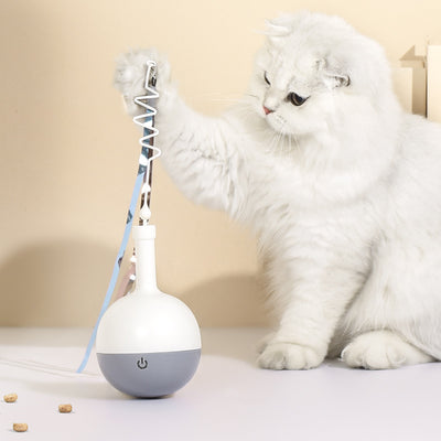 Juguete Interactivo para Gatos con Varilla Eléctrica y Pelota Dispensadora - Image 15