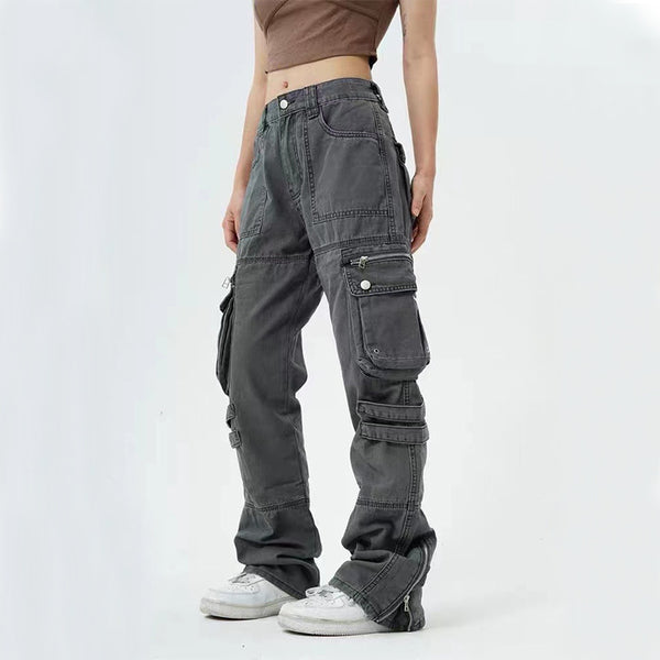 Pantalones Casuales Multicolor de Cintura Media para Hombre