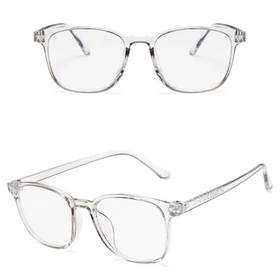 Vintage tortoiseshell anti-blue light flat glasses with a full-frame design, suitable for unisex wear. - Image 19