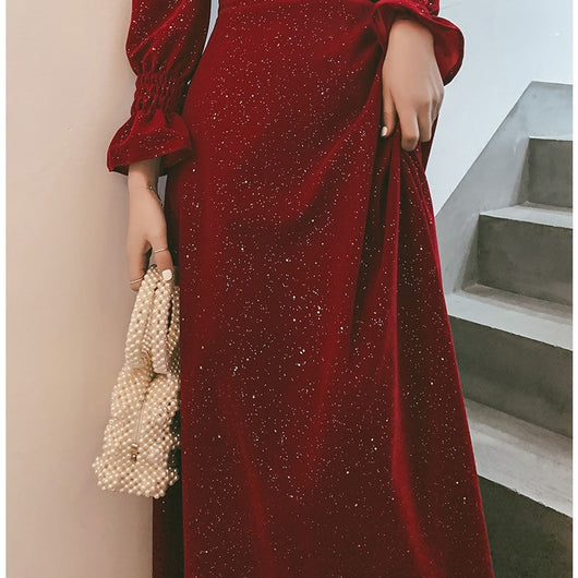 Conjunto Elegante Rojo Otoño para Eventos y Celebraciones - Image 5