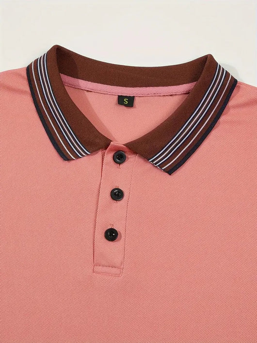 Polo Ejecutivo Bicolor de Manga Corta para Hombre - Image 13