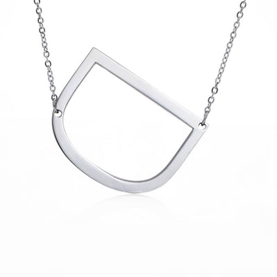 Collar Inicial Acero Inoxidable Chapado en Oro Rosa - Image 151