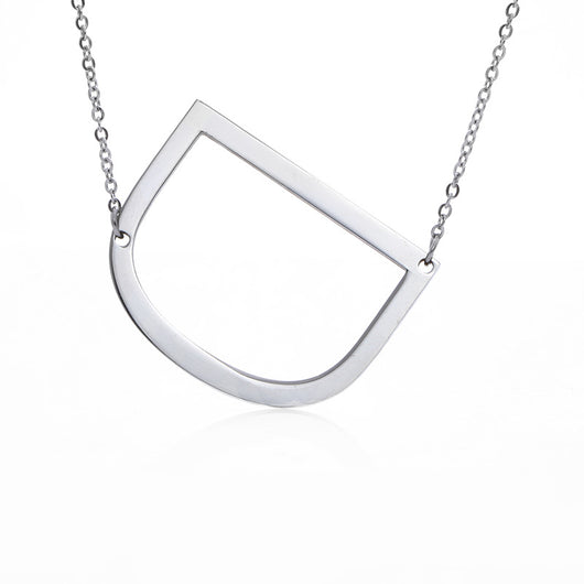 Collar Inicial Acero Inoxidable Chapado en Oro Rosa - Image 151