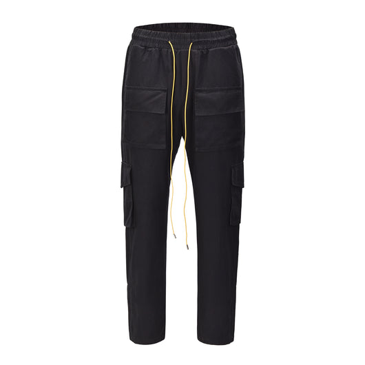 Pantalones Cargo Holgados con Cordón Ajustable para Hombre - Image 14