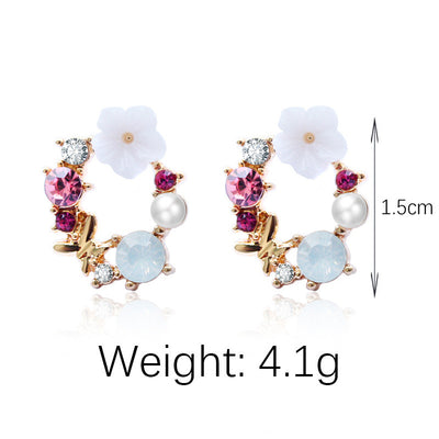 Aretes Florales Delicados para Mujer - Image 2