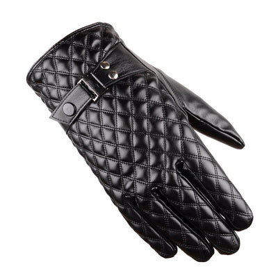 Guantes de Cuero Sintético Bordados con Pantalla Táctil para Conducir - Image 4