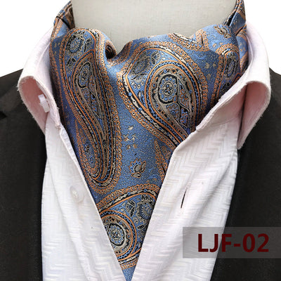 Bufanda Jacquard de Poliéster Estilo Británico para Hombre - Image 7