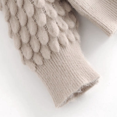Suéter Tejido Holgado con Mangas Farol - Estilo Relajado y Moderno - Image 2