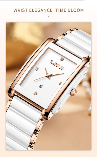 Reloj de Pareja Cerámica y Acero Inoxidable Cuarzo - Image 19