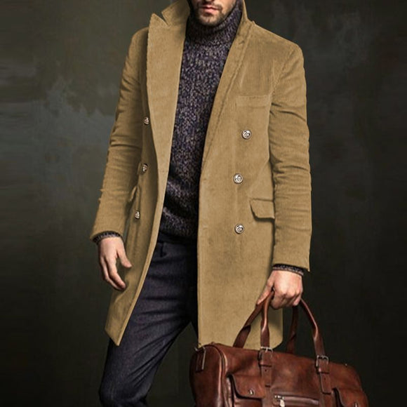 Abrigo Juvenil Doble Botonadura - Chaqueta Formal para Hombre