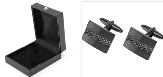 Gemelos de Cobre para Hombre - Diseño Cuadrado Francés - Image 3