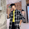 Camisa casual de cuadros para hombre