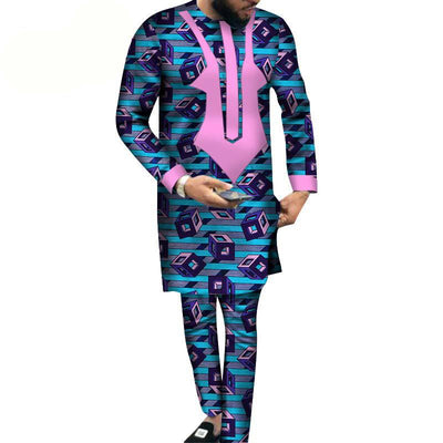 Conjunto Hombre Pantalón y Playera Estampado Batik Algodón - Image 12