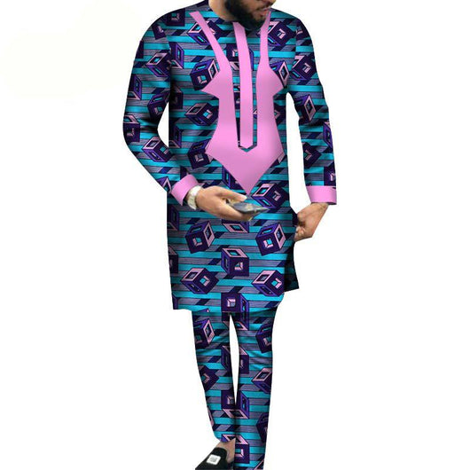 Conjunto Hombre Pantalón y Playera Estampado Batik Algodón - Image 12
