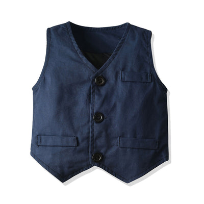 Conjunto de Traje Formal para Niños - Camisa, Chaleco y Pantalón 3 Piezas - Image 17