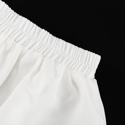 Conjunto Elegante: Blusa Manga Corta con Cuello Solapa y Falda Plisada - Image 32