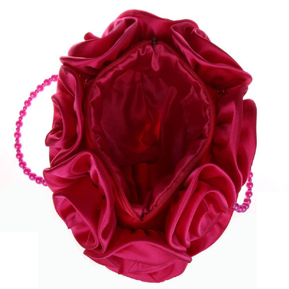Bolso de Noche Beaded Rose - Elegancia Floral para Eventos Especiales