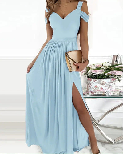 Vestido Largo Elegante Estilo Griego con Pliegues - Image 9