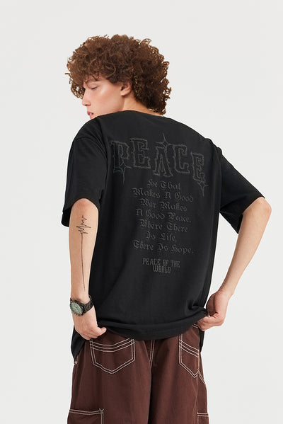 Camiseta Holgada Estampado Foam Puff para Hombre - Image 10