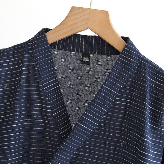 Bata Kimono de Gasa de Algodón Jacquard Verano - Ligera y Fresca - Image 16