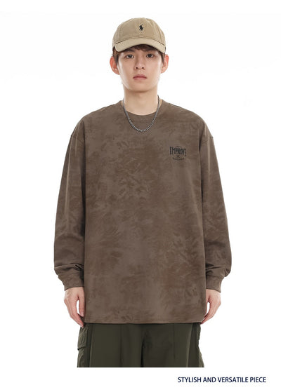 Playera Oversized Manga Larga Tie-Dye Retro Estilo Vintage - Image 14