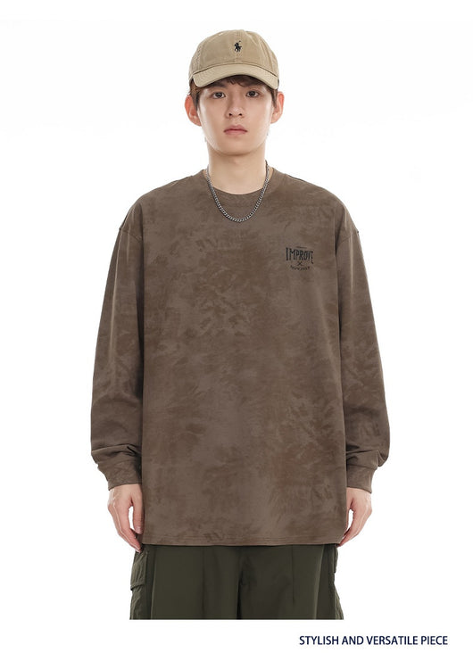 Playera Oversized Manga Larga Tie-Dye Retro Estilo Vintage - Image 14