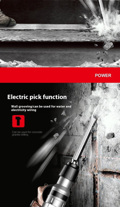 Taladro Percutor Multiusos con Embrague y Función Martillo Eléctrico - Image 13
