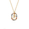 Sterling Plateado Letter Necklace Female Niche Design Sense P