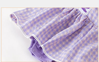 Vestido de Verano Princesa Bebé a Cuadros - Image 13