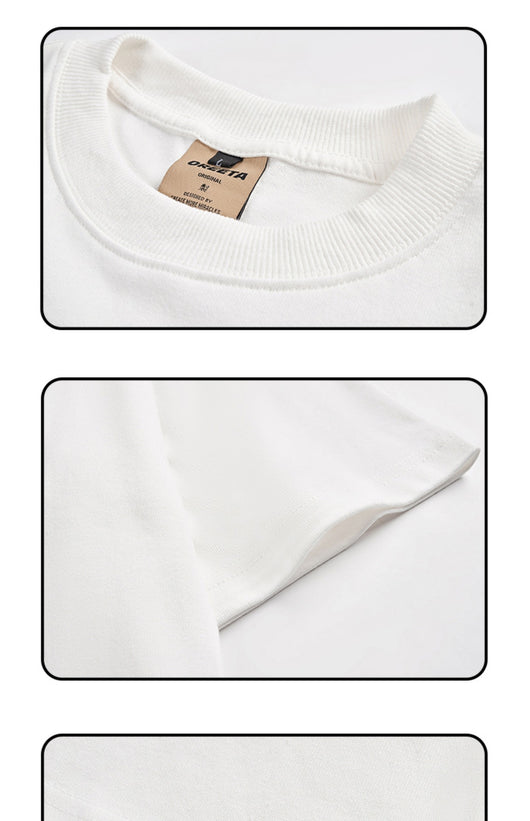 Camiseta Hip Hop Retro Americana con Bordado de Rosa - Image 6