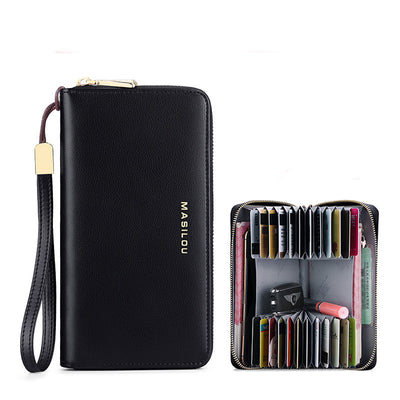 Billetera de Cuero para Hombre con Múltiples Compartimentos y Gran Capacidad - Image 4