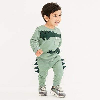 Conjunto de Polar Infantil Estampado - Manga Larga Otoño Invierno - Image 9