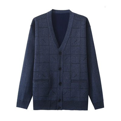 Suéter Oversized de Manga Larga para Papá - Tallas Grandes Primavera Otoño - Image 4