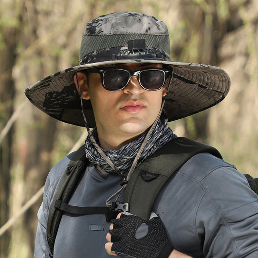 Sombrero de Ala Ancha para Senderismo y Pesca - Protección Solar UV - Image 6
