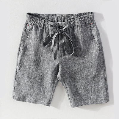 Shorts de Lino para Hombre Cintura Media Cómodos y Versátiles - Image 5