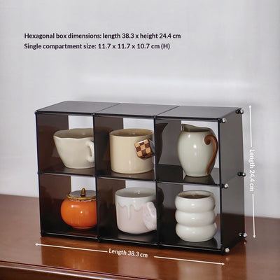 Estantería de Escritorio Transparente Modular Multi-nivel - Image 8