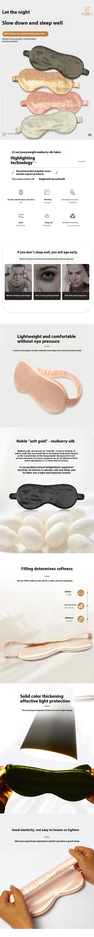 Antifaz de Seda Gruesa Brillante 22M - Protección Ocular Premium - Image 16