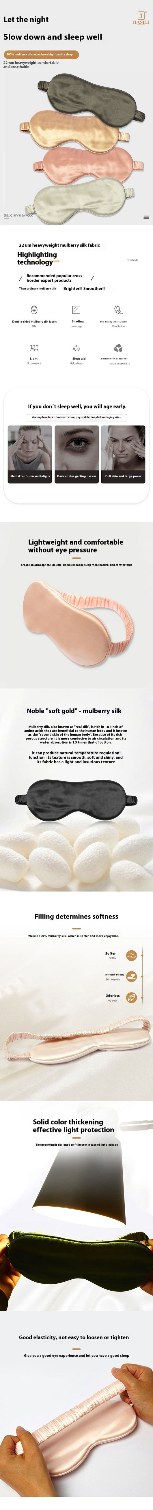 Antifaz de Seda Gruesa Brillante 22M - Protección Ocular Premium - Image 16