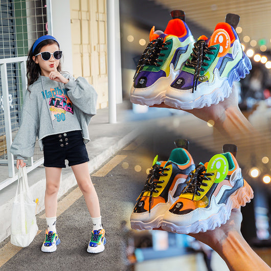 Tenis Infantiles Colorblock con Suela Ondulada - Diseño Casual y Cómodo - Image 9