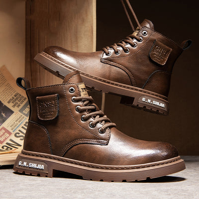 Botas Martin de Negocios con Tacón Oculto y Forro Polar para Otoño e Invierno