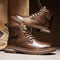Business Martin Boots with Hidden Heel and Fleece Lining for Autumn and Winter