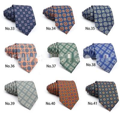 Corbata Estampada de Poliéster para Hombre Profesional - Image 41