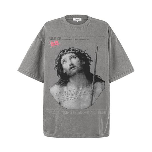 Camiseta Vintage con Estampado para Hombre