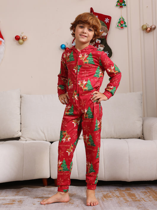 Conjunto Navideño Familiar de Pantalones Largos para Niños y Niñas - Image 50