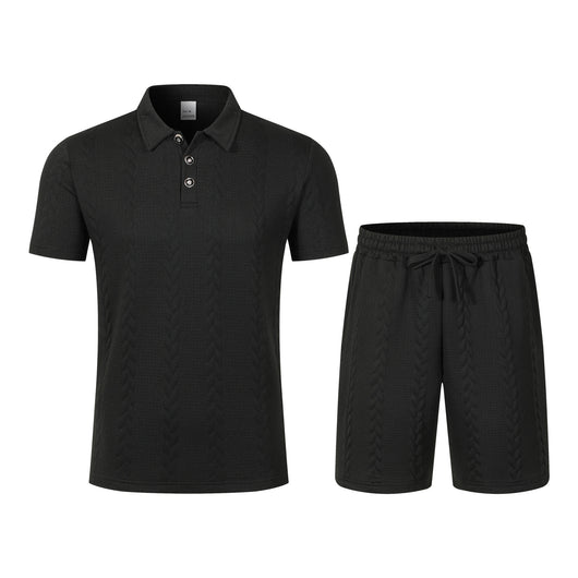 Conjunto Deportivo Masculino con Cuello de Solapa y Shorts - Image 22