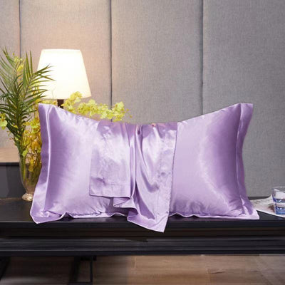 Funda de Almohada en Seda de Hielo Simple para el Hogar - Image 40