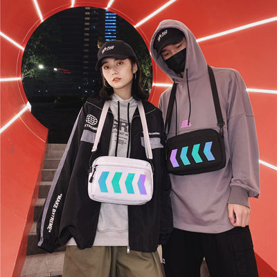 Bolsa de Herramientas Reflectante Tide - Mochila Casual Coreana con Bandolera - Image 10